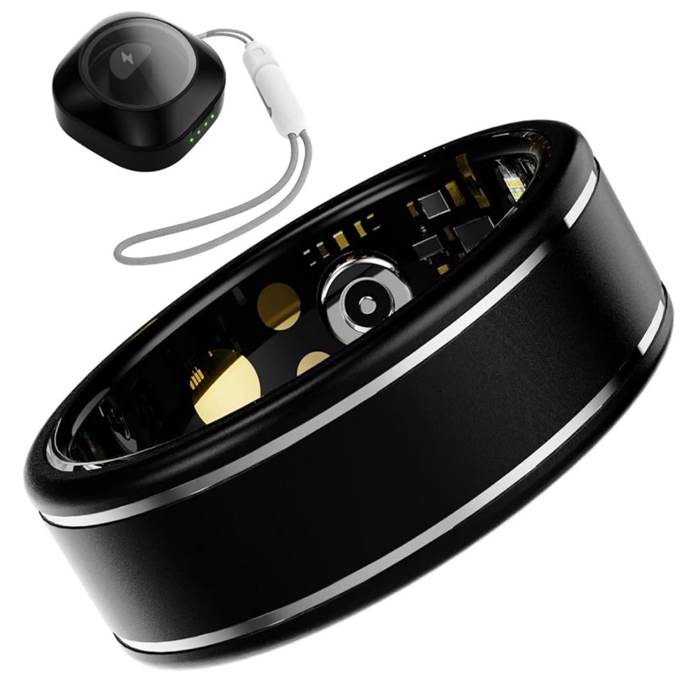 Anarow Smart Ring Black size 8